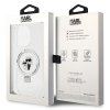 Karl Lagerfeld KLHMP15XHMRSKCH iPhone 15 Pro  Max 6.7 biały/white hardcase Ring Stand Karl&Choupettte MagSafe